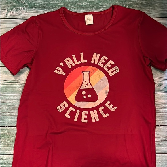 Gildan Red Science Graphic Tee - Picture 2 of 2